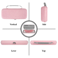 画像をギャラリービューアに読み込む, GEEKRIA 60% コンパクトキーボードケース、61 キーコンピュータメカニカルキーボード用ハードシェルトラベルキャリングバッグ、スティールシリーズ SteelSeries Apex Pro Mini / New Apex 9 Mini, HyperX Alloy Origins 60 と互換性あり