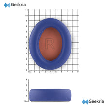 画像をギャラリービューアに読み込む, Geekria イヤーパッド QuickFit 互換性 パッド アンカー Anker Soundcore Life Q10, Q10 BT, Life 2 NEO ヘッドホンに対応 イヤパッド/イヤークッション/イヤーカップ プロテインレザー (青 オレンジ)
