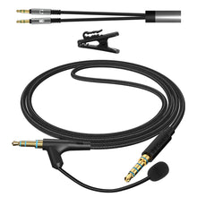 画像をギャラリービューアに読み込む, Geekria クリップマイク コンデンサーマイク ピンマイク ミニマイク クリップ式 スマホマイク ヘッドホンケーブル ゲームおよび会議用 ソニー Sony WH-1000XM6 ULT Wear WH-1000XM5 WH-1000XM4 WH-XB920N ヘッドセットと互換性があり 3.5mm ブームマイク付き 交換コード(170 cm)