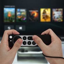 画像をギャラリービューアに読み込む, Geekria 保護ケース 2022 アップル / Apple TV 4K 第3世代リモコン対応 - 軽量 滑り止め 耐衝撃 シリコンカバー 2021 アップル / Apple TV 4K Siri 第2世代リモコン用 ストラップ付き (黒)