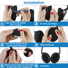 画像をギャラリービューアに読み込む, Geekria イヤーパッド QuickFit 互換性 パッド ボーズ Bose QuietComfort 25, QC25, SoundLink Around Ear ヘッドホンに対応 パッド イヤー / イヤーカップ ( プロテインレザー / ブラック )