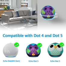 画像をギャラリービューアに読み込む, Geekria アクリル ウォール マウント 2022 Echo Dot 第 5 世代/第 4 世代、第 5 世代、LED クロック & Alexa に対応、スピーカー スタンド安定プロテクター (クリア)