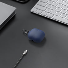 画像をギャラリービューアに読み込む, Geekria シリコンカバー 互換性 カバーアンカー Anker Soundcore Liberty 4 Pro 対応 True Wireless Earbuds 充電ケース充電ケースカバー 外装カバーキーホルダーフック付き、充電ポートアクセス可能、フロントLED可視 (青)