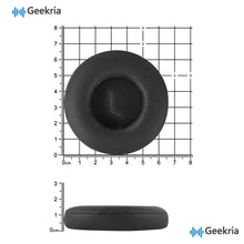 画像をギャラリービューアに読み込む, Geekria イヤーパッド QuickFit 互換性 パッド ジェイビーエル JBL E35, E45BT, E45, C45BT ヘッドホンに対応 パッド イヤー / イヤーカップ (プロテインレザー/ ブラック)