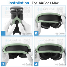 画像をギャラリービューアに読み込む, Geekria ヘッドバンド 互換性 ヘッドホンヘッドバンド AirPods Max 対応 交換用 パッド (グリーン)