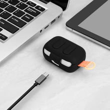 画像をギャラリービューアに読み込む, Geekria シリコンカバー 互換性カバースカルキャンディ Skullcandy DIME 3 対応 True Wireless Earbuds 充電ケースカバー 外装カバー キーホルダーフック付き、充電ポートアクセス可能(黒)