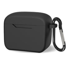 画像をギャラリービューアに読み込む, Geekria シリコン カバー 互換性 カバー エディファイアー EDIFIER TWS5 PRO 対応 True Wireless Earbuds 充電ケースカバー 外装カバーキーホルダーフック付き、充電ポートアクセス可能 (黒)