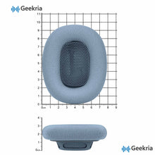 画像をギャラリービューアに読み込む, Geekria イヤーパッド Comfort 互換性 パッド アップル Apple AirPods MAX (A2096), AirPodsMAX2 (A3184) ヘッドホンに対応 パッド イヤー / イヤーカップ (メッシュファブリック/青)
