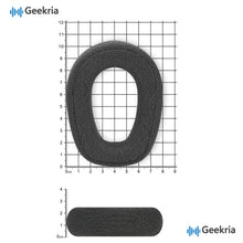 画像をギャラリービューアに読み込む, Geekria 快適リネン素材 交換用イヤーパッド Logitech G321 / G430 ヘッドホン対応、簡単取付け イヤークッション、ヘッドセットイヤーパッド、イヤーカップカバー 修理用パーツ (ダークグレー)
