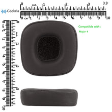 画像をギャラリービューアに読み込む, Geekria イヤーパッド QuickFit 互換性 パッド マーシャル Marshall Major 4 Major IV ヘッドホンに対応 パッド イヤー / イヤーカップ (プロテインレザー / 黒)