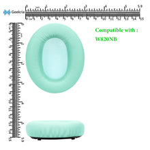 画像をギャラリービューアに読み込む, Geekria イヤーパッド QuickFit 互換性 パッド エディファイアー Edifier W820NB ヘッドホンに対応 パッド イヤー / イヤーカッププロテインレザー (緑)