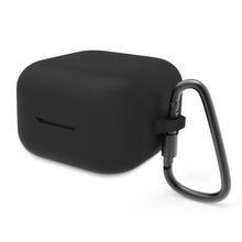 画像をギャラリービューアに読み込む, Geekria シリコン カバー 互換性 イヤホン サムスン SAMSUNG Galaxy Buds 4, Galaxy Buds 4 Pro 対応 True Wireless Earbuds、キーホルダーフック付き、ケースポートアクセス可能、フロントLED可視 (黒)