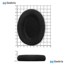 画像をギャラリービューアに読み込む, Geekria イヤーパッド Comfort 互換性 パッド ゼンハイザー Sennheiser HD598, HD598SE, HD598CS, HD599 ヘッドホンに対応 イヤパッド/イヤークッション/イヤーカップ ベロア ( ブラック )
