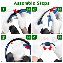 画像をギャラリービューアに読み込む, Geekria ヘッドバンド ソニー Sony PS4 PS3 PSVITA Wireless Bluetooth Gold ヘッドセット 等 ヘッドセット 対応 交換 用 ヘッドホンパッド ヘッドセットパッド ヘッドホンクッション