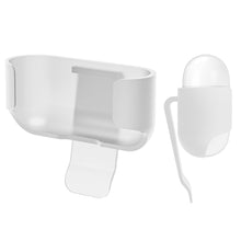 画像をギャラリービューアに読み込む, Geekria ベルトクリップケース AirPods Pro 3 対応 イヤホン用 ハードシェル保護カバー ベルト バッグストラップ 旅行用クリップホルダー (ホワイト)