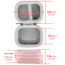 画像をギャラリービューアに読み込む, Geekria Shield イヤホンケース ジェイビーエル JBL Vibe Buds 2, Tune Beam, Vibe Beam 2, Tune Buds 2 トゥルーワイヤレスイヤホンに対応 交換用ハードシェル トラベルキャリーバッグ ケーブル収納付き (ピンク)