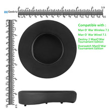 画像をギャラリービューアに読み込む, Geekria イヤーパッド Sport 互換性 パッド レイザー Razer ManO'War Wireless, Destiny 2 ManO'War, Overwatch ManO'War Tournament Edition ヘッドホンに対応 パッド イヤー / イヤーカップ ( 冷却ジェル / ブラック )