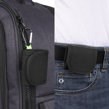 画像をギャラリービューアに読み込む, Geekria イヤホンポーチ ベルトループ付きビーツバイドクタードレ Beats Solo Buds 対応 イヤホンケース ベルトホルスター バッグストラップ用クリップホルダー付き保護ケースカバー (ブラック)