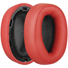 画像をギャラリービューアに読み込む, Geekria イヤーパッド QuickFit 互換性 パッド ソニー Sony MDR-100ABN, WH-H900N ヘッドホンに対応 パッド イヤー / イヤーカップ (プロテインレザー / トワイライトレッド)