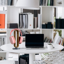 画像をギャラリービューアに読み込む, Geekria ヘッドホンスタンド 木製| アルミニウム合金 オーバーイヤーヘッドホン、ゲームヘッドセット用の ホルダー, デスクディスプレイハンガー頑丈なヘビーベースソニー Sony, ボーズ Bose, シュア Shure, ジャブラ Jabra, ジェイビーエル JBL, アーカーゲー AKG と互換性(くるみ)