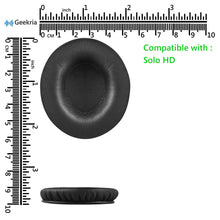 画像をギャラリービューアに読み込む, Geekria QuickFit イヤーパッド 互換性 パッド Beats SoloHD (810-00012-00) On-Ear ヘッドホンに対応 イヤパッド/イヤークッション/イヤーカップ ( プロテインレザー / ブラック )