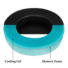 画像をギャラリービューアに読み込む, Geekria イヤーパッド QuickFit 互換性 パッド レイザー Razer Nari Ultimate/Essential, Kraken Kitty/Tournament Edition/Kitty RGB /Kitty V2 Pro/BT, Kitty Edition ヘッドホンに対応 パッド イヤー / イヤーカップ (冷却ジェル / 黒)
