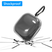 画像をギャラリービューアに読み込む, Geekria Silicone カバー ジェイビーエル JBL T280TWS X2 と互換性のある True Wireless Earbuds 充電ケース カバー 充電ポートにアクセスするためのキーチェーン フック付き (Clear)