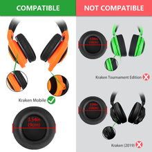 画像をギャラリービューアに読み込む, Geekria イヤーパッド QuickFit 互換性 パッド レイザー Razer Kraken Mobile ヘッドホンに対応 パッド イヤー / イヤーカップ ( プロテインレザー / ブラック )