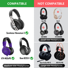 画像をギャラリービューアに読み込む, Geekria カバー 200個入(100ペア) ヘッドホンカバー 不織布 使い捨て イヤーパッドカバー ストレッチニット オーバーイヤー ヘッドホン MRI ヘッドセット用 劣化防止、防塵 (中 / ブラック)