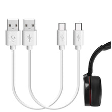 画像をギャラリービューアに読み込む, Geekria 充電ケーブル 互換性 USB 充電コード USB to Micro-USB ソニー Sony MDR-XB950B1 XB650BT WH-CH700N 1000XM2 MDR-1000X に対応 (白/30cm 2個)