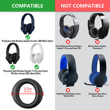画像をギャラリービューアに読み込む, Geekria イヤーパッド 互換性 パッド ソニー Sony PlayStation Gold Wireless Headset New Version 2018, PS4 Gold Wireless 500 Million Limited Edition CUHYA-0080 ヘッドホンに対応 パッド イヤー / イヤーカップ プロテインレザー (ブラック)