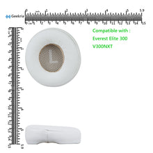 画像をギャラリービューアに読み込む, Geekria イヤーパッド QuickFit 互換性 パッド ジェイビーエル JBL Everest Elite 300, V300NXT ヘッドホンに対応 パッド イヤー / イヤーカップ (プロテインレザー / 白い)