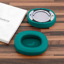 画像をギャラリービューアに読み込む, Geekria イヤーパッド QuickFit 互換性 パッドジェイビーエル JBL E55BT ヘッドホンに対応 パッド イヤー / イヤーカップ (プロテインレザー / 緑)