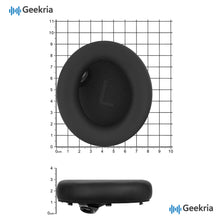 画像をギャラリービューアに読み込む, Geekria イヤーパッド互換性 パッド アンカー Anker Soundcore Space One ヘッドホンに対応 パッド イヤー / イヤーカップ プロテインレザー (黒)