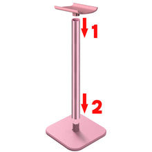 画像をギャラリービューアに読み込む, Geekria ヘッドホンスタンド アルミニウム合金 オーバーイヤー ヘッドホン、ゲームヘッドセット用の ホルダー, デスクディスプレイハンガー 頑丈なヘビーベース ボーズ Bose QC35II Gaming, QC35II, QC35, Studio3, Studio2, ソニー Sony WH-1000XM4, WH-1000XM3 と互換性 (ピンク)