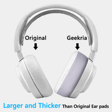 画像をギャラリービューアに読み込む, Geekria イヤーパッド Sport 特厚互換性 パッドスティールシリーズ SteelSeries Arctis Nova Pro Wireless/ Nova Elite ヘッドホンに対応 パッド イヤー / イヤーカップ 冷却ジェル(グレー/ホワイト)