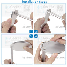 画像をギャラリービューアに読み込む, Geekria ヘッドホンスタンド アルミニウム合金 オーバーイヤー ヘッドホン、ゲームヘッドセット用の ホルダー, デスクディスプレイハンガー 頑丈なヘビーベース ー ソニー Sony WH-1000XM4, WH-1000XM5, ボーズ Bose QC45, QC35II, NC700, オーディオテクニカ ATH -M50Xヘッドセット用と互換性 (Silver)