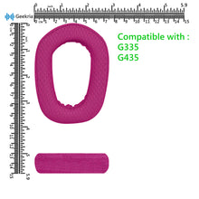 画像をギャラリービューアに読み込む, Geekria イヤーパッド Comfort 互換性 パッド Logitech G435 G335 ヘッドホンに対応 パッド イヤー / イヤーカップ (メッシュファブリック / 赤)