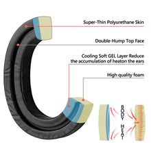 画像をギャラリービューアに読み込む, Geekria イヤーパッド Sport 互換性 パッド Walkers Razor Slim, Digital, Razor Bluetooth, Razor XTRM, XCEL, XCEL BT ヘッドホンに対応 パッド イヤー / イヤーカップ ( 冷却ジェル / ブラック)