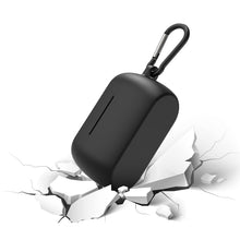 画像をギャラリービューアに読み込む, Geekria シリコンカバー 互換性カバージャブラ Jabra Elite 3 Elite 4 対応 True Wireless Earbuds 充電ケースカバー 外装カバー キーホルダーフック付き、充電ポートアクセス可能(黒)