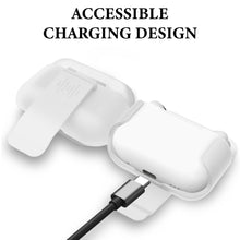画像をギャラリービューアに読み込む, Geekria ベルトクリップケース AirPods Pro 3 対応 イヤホン用 ハードシェル保護カバー ベルト バッグストラップ 旅行用クリップホルダー (ホワイト)
