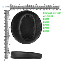 画像をギャラリービューアに読み込む, Geekria イヤーパッド QuickFit 互換性 パッド デノン DENON AHD9200, AHD7200, AHD7000, AHD5200, AHD5000, AHD2000 ヘッドホンに対応 パッド イヤー / イヤーカップ ( プロテインレザー / ブラック )