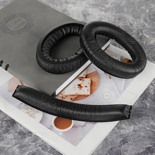 画像をギャラリービューアに読み込む, Geekria イヤーパッド + ヘッドバンド ゼンハイザー Sennheiser HD380 PRO, HD380, PC350, Game Zero 等 対応 交換 用 ヘッドホンパッド イヤーパッド イヤークッション セット (earpad+headband)