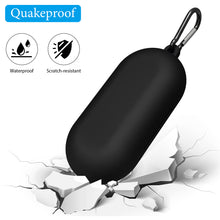 画像をギャラリービューアに読み込む, Geekria シリコンカバー 互換性 カバーアンカー Anker Soundcore V30i 対応 True Wireless Earbuds 充電ケース充電ケースカバー 外装カバーキーホルダーフック付き、充電ポートアクセス可能、フロントLED可視 (黒)