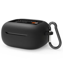 画像をギャラリービューアに読み込む, Geekriaシリコンカバー 互換性 カバージェイビーエル JBL Live Flex 3 対応 True Wireless Earbuds 充電ケースカバー 外装カバーキーホルダーフック付き、充電ポートアクセス可能 、フロントLED可視 (黒)