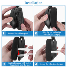 画像をギャラリービューアに読み込む, Geekria イヤーパッド Nova 互換性 パッド ソニー Sony WH-CH700N, WH-CH710N, WH-CH720N ヘッドホンに対応 パッド イヤー / イヤーカップ (メッシュファブリック/黒)