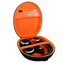 画像をギャラリービューアに読み込む, Geekria ケース Shield ヘッドホンケース 互換性 ハードケース 旅行用 ハードシェルケース ゼンハイザー Sennheiser, Mpow, シュア Shure, ロジクール Logitech に対応 収納ポーチ付き (Black)