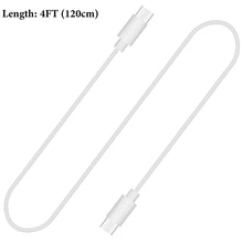 画像をギャラリービューアに読み込む, Geekria 充電ケーブル 互換性 Type-C 充電コード USB-C to USB-C ソニー Sony WH-1000XM6 WH-1000XM5 WH-XB920N WH-XB910N ULT WEAR LinkBuds INZONE Buds に対応 (白い/120cm)