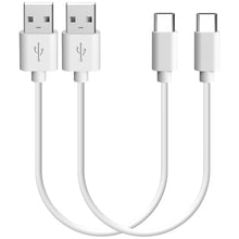 画像をギャラリービューアに読み込む, Geekria 充電ケーブル 互換性 USB 充電コード USB to USB-C ジャブラ Jabra Elite 10 Gen 2, Elite10, Elite 8 Active, Elite 85t, Elite 7 Pro に対応 (白/30cm 2パック)