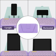 画像をギャラリービューアに読み込む, Geekria コンパクト キーボード ケース、ヴィーガンレザー トラベル ケース、電話とタブレット ホルダー付き、ロジクール Logicool Pebble Keys 2 K380s / ロジクール Logicool K380、Magic Keyboard 対応キーボード ケース (デイドリーム ミント)